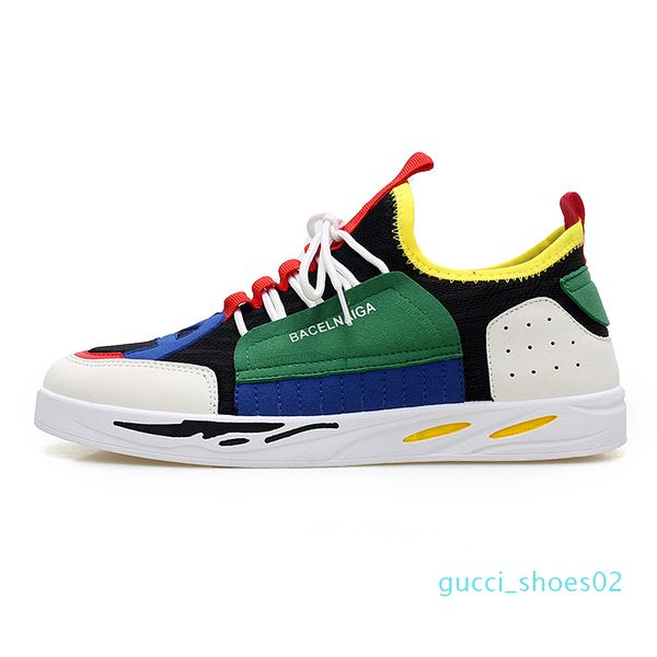

2019 spring fashion sneakers shoes for men summer air mesh breathable brand design colorful sale men casual shoes g02, Black
