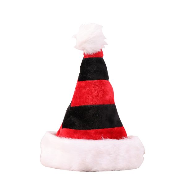 

party long plush adults stripe double layer home kids bar cap hairball accessories christmas hat conical cute
