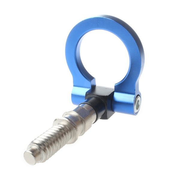 

universal car 16mm aluminum tow hook cars front bumper screw-on tow hook front rear racing for european cars vl