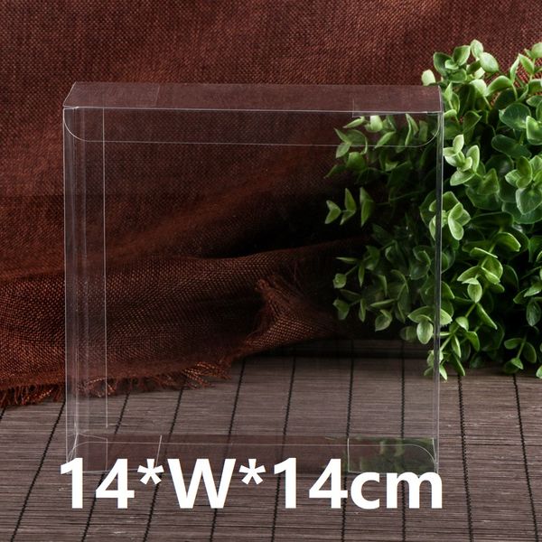 

14*w*14cm transparent pvc gifts box candy box jewelry packaging wedding party favor bridal sweet supplies accessories favor