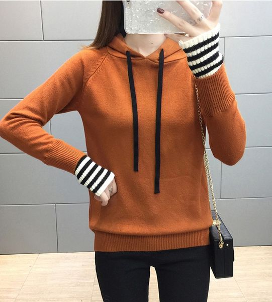 

2019 autumn winter fashion women fleece thickening long sleeve sweater harajuku loose pullover, White;black