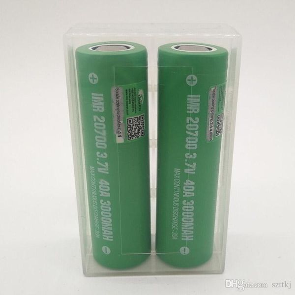 

100% the highest quality imr 20700 battery 3000mah 3.7v 40a 18650 batteries rechargable lithium battery fedex ups ing
