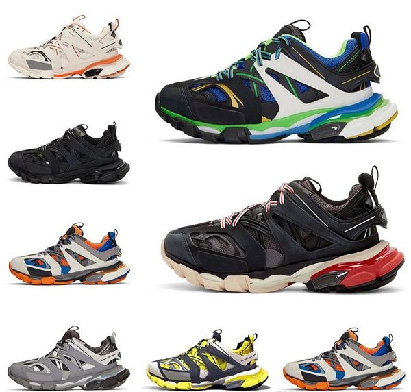

Track pari triple 3 0 grey orange yellow men women running hoe neaker gomma men trainer 36 45, Blue;gray