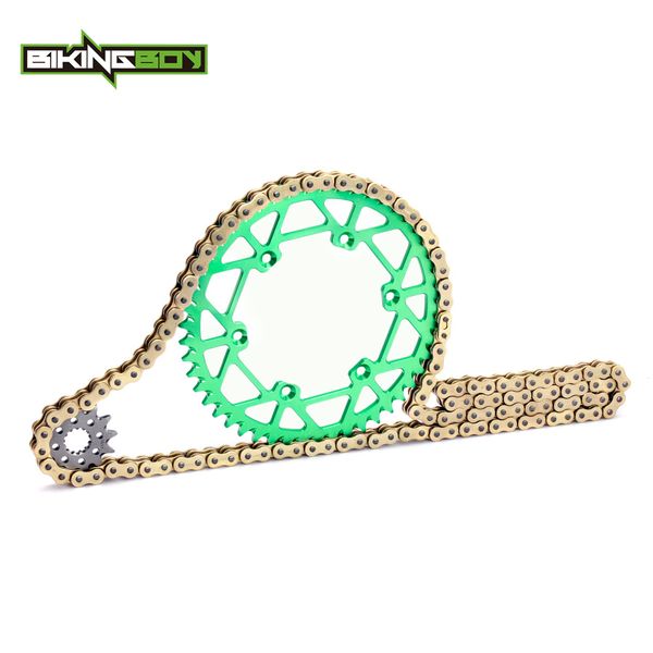

bikingboy for kx 250 1997 1998 1999 2000 2001 2002 2003 2004 2005 2006 2007 2008 front 13t rear 48t-52t sprockets chain