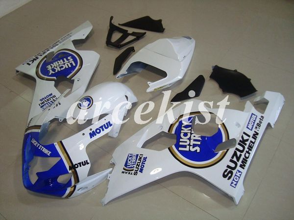 

4 бесплатные подарки новый abs для мотоциклов обтекатели комплект, пригодный для suzuki gsx-r600 gsx-r750 600 750 к4 2004 2005 04 05 белого