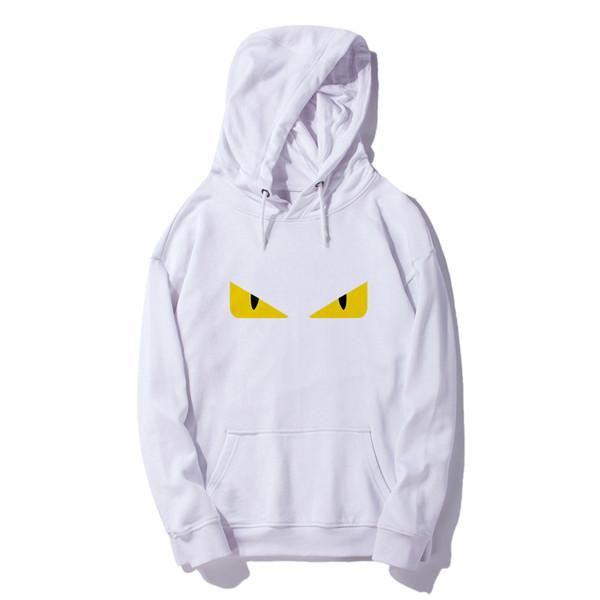 

19fw luxurious brand design fed hooded hoodie men women fashion monster eyes pullover casual streetwear sweatshirts outdoor sweatshirt, Gray;blue