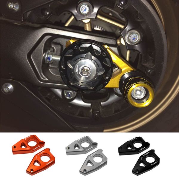 

yaterku 2 rear axle spindle regulator chain blocks rear spindle axle adjusting chain adjuster for tmax530 fz8 fz1#809g20