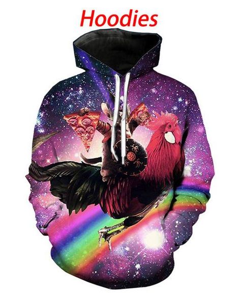 

new fashion women / men animal cat casual 3d printed crewneck sweatshirts hoodies sportwear coat ff0297, Black