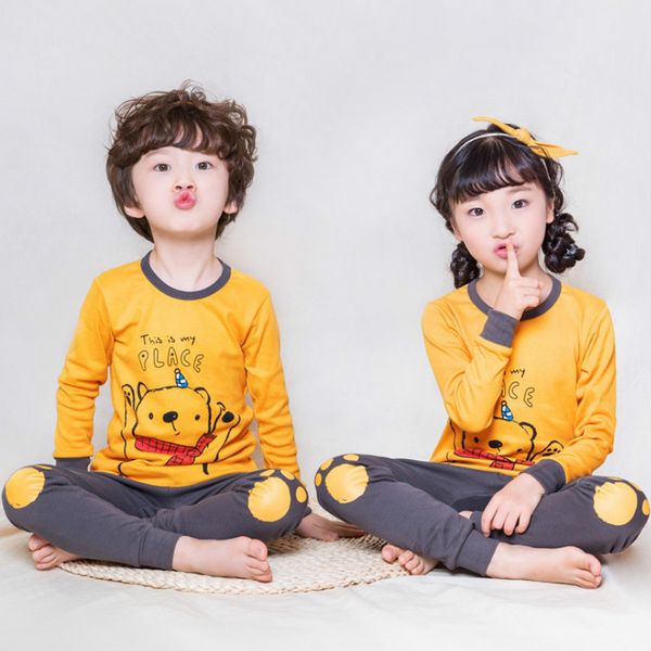 

2020 Spring Children Pajamas Animal Cartoon Sleepwear Kids Clothes Set Winter Pyjamas Kids Toddler Baby Sleepwear For Boys Girls