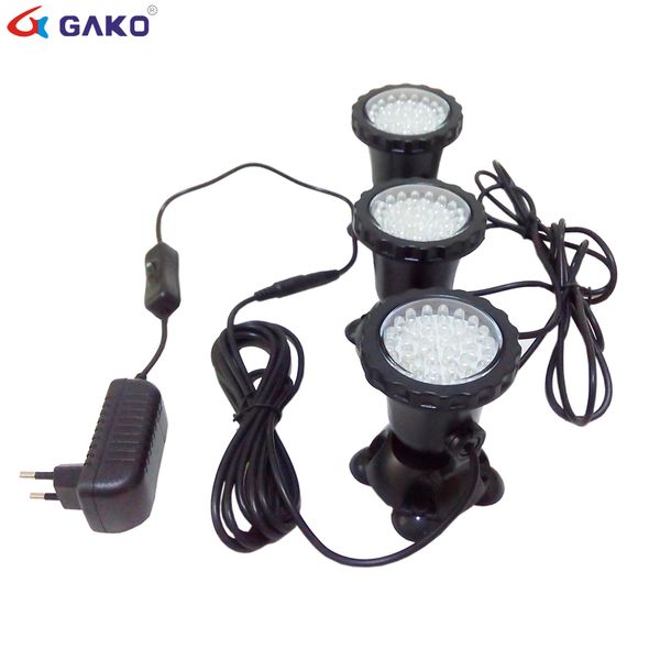

aquarium led lighting 1 set 3 lights rgb 36 leds 4.5w fish tank underwater spot light eu/uk/us saa plug