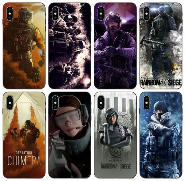 

[tongtrade] rainbow six siege operation case for iphone 8 7 6s 5s plus 11 pro max x xs samsung a40s a50s huawei nova 5 redmi 4 silicone case