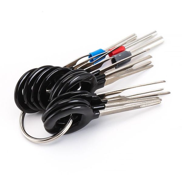 

11 pcs auto car plug circuit board wire harness terminal extraction disassembled crimp pin back needle remove tool kit