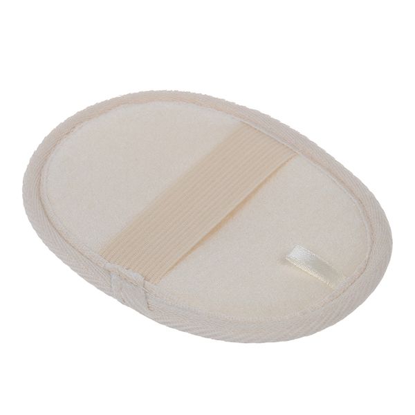 

beige oval bath shower face loofah scrubber exfoliator sponge pad other bath toilet supplies