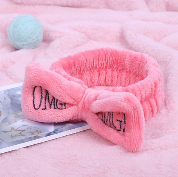 Vlies OMG Buchstaben Kopfband waschen Beauty Haarbänder Women/'s Bow Haarband