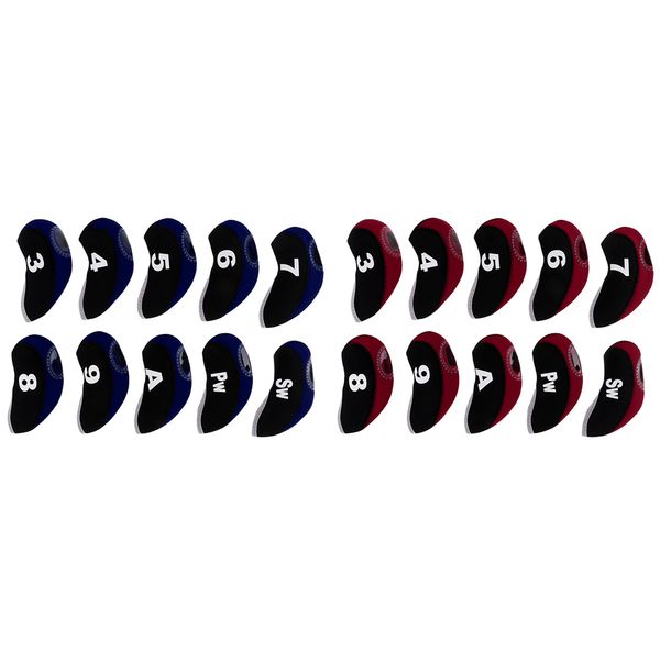 

20pcs neoprene golf club head covers wedge iron protective 2 colors
