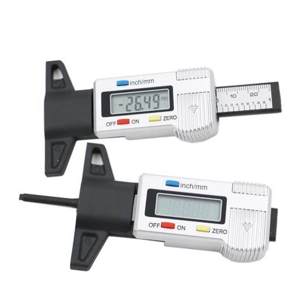 

car tyre digital tire pressure gauge depth tester guage black