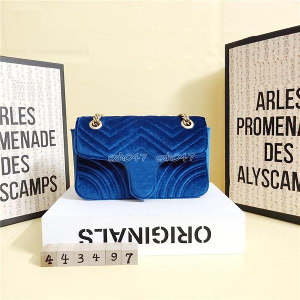 

classic style velvet women messenger bag fashion bags women bag shoulder bags lady totes handbags with shoulder strap, dust bag 443497