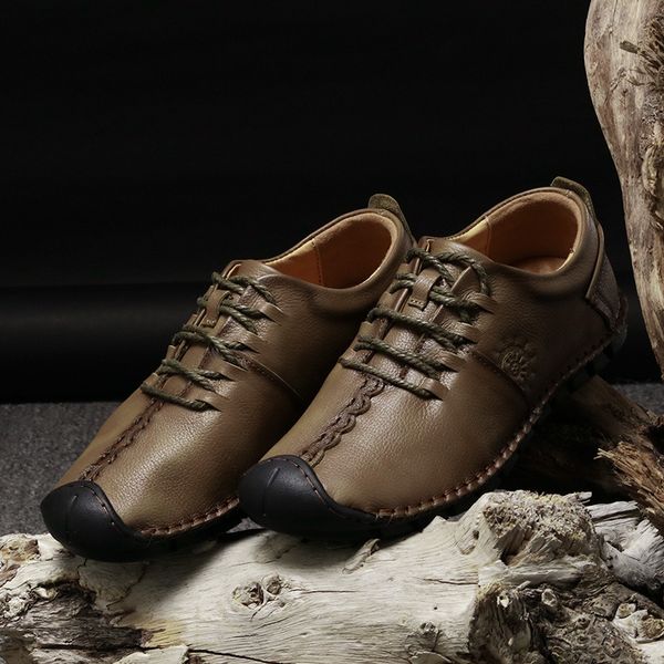 

men genuine leather shoes outdoor sport camping walking shoes men climbing walking zapatillas hombre deportiva zapatillas