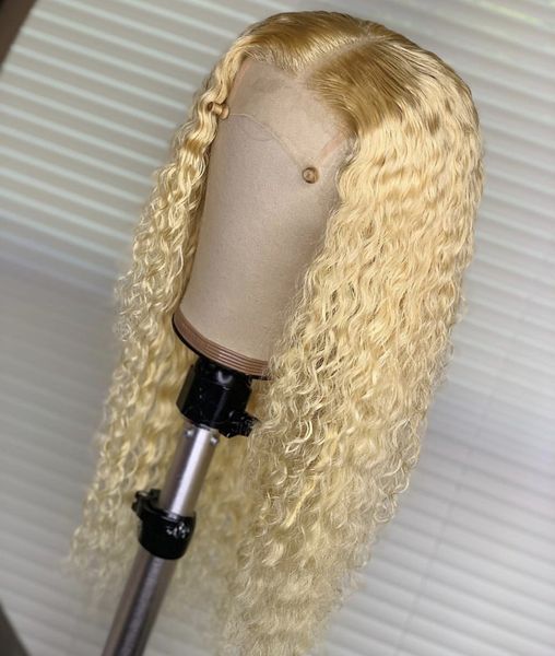 

100% unprocessed soft new remy virgin human hair #613 long water wave full lace silk wig for women, Black;brown