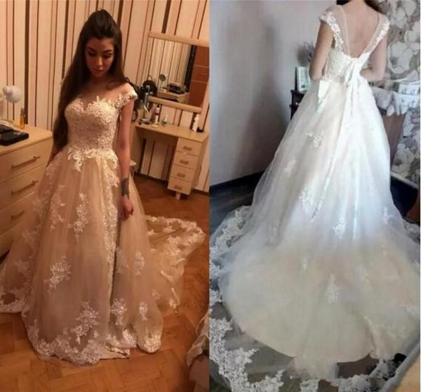 

2019 new a line white tulle beach wedding dresses bidal gown south africa bling long train bohemian wedding gowns