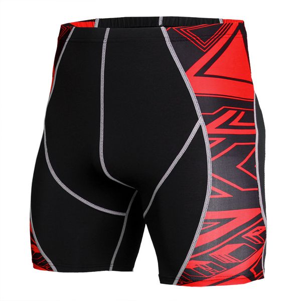 

men's sports print shorts running shorts gym jogging fitness bodybuilding compression tights quick-drying crossfit, Black;blue