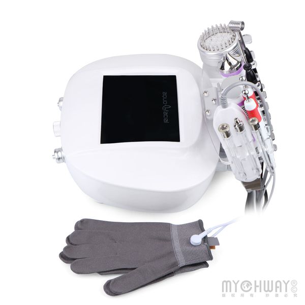 Dispositivo facciale a corrente galvanica Vacuum Diamond Dermoabrasione Microdermabrasion Microcurrent Light Ultrasonic Skin Lifting Anti Wrinkle Spa