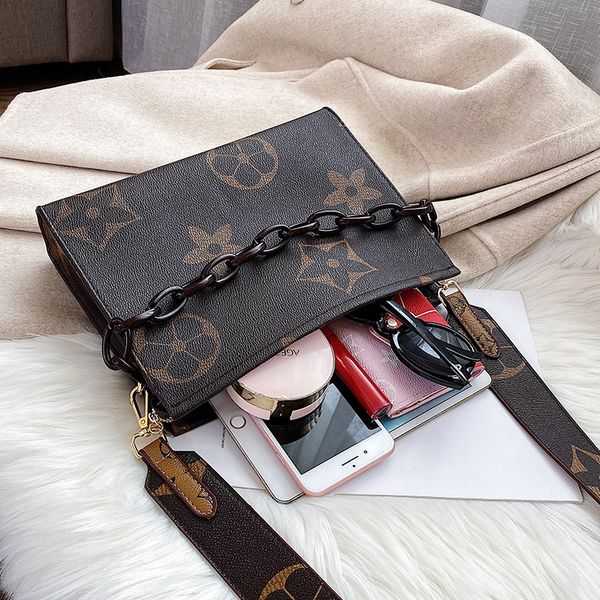 

pink sugao new fashion shoulder bag women crossbody bags designer purse flower printed shoulder bag pu leather lady bag