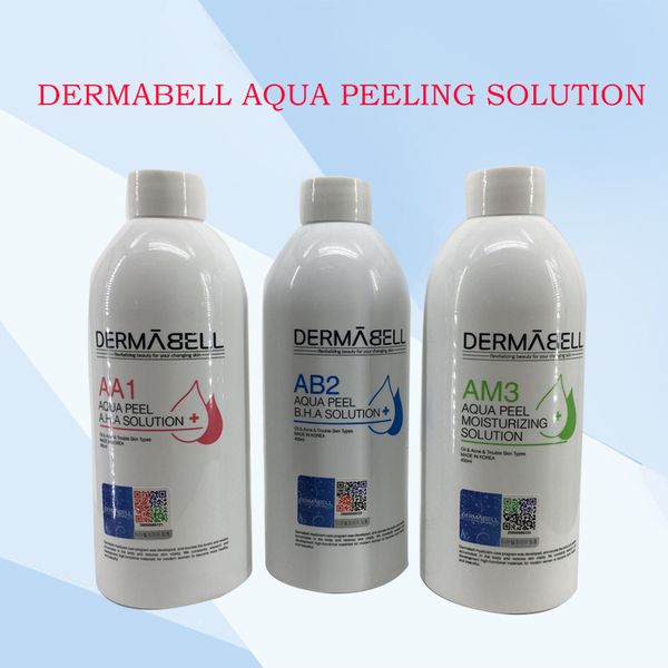 

dermabell aqua peeling solution aa1 ab2 am3 400ml per bottle aqua facial serum hydra facial serum for normal skin