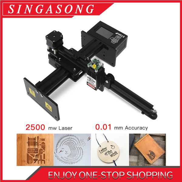 

20w/7000mw stump cnc laser engraver portable engraving carving machine mini diy laser mark printer for metal engraving