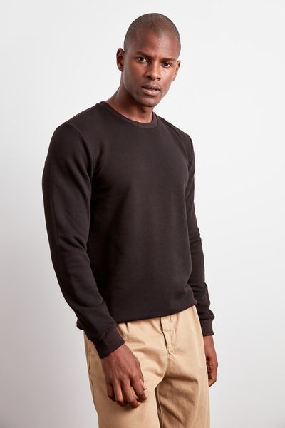 

trendyol male bike collar long-sleeve sweatshirt tmnaw20sw0760, Black