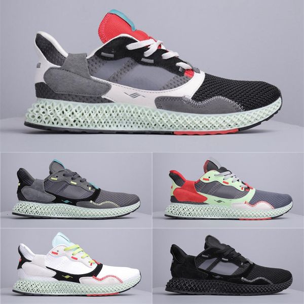 

zx 4000 4d men shoes futurecraft 4d grey one carbon black onix grey three hi res yellow hender scheme black sneakers eur40-45