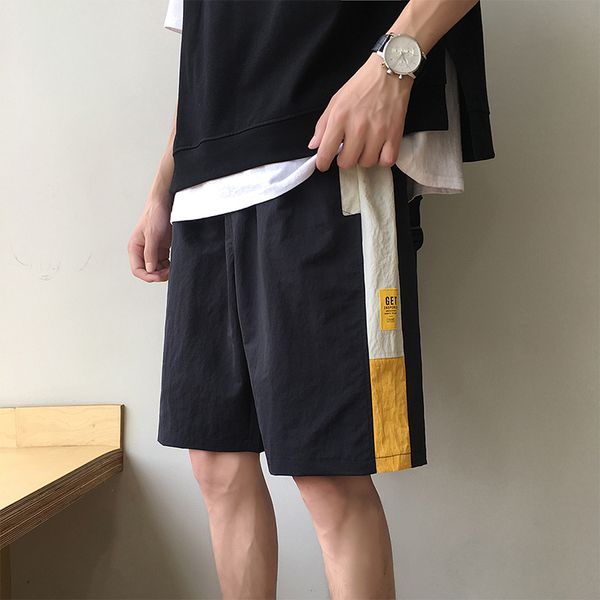 

2020 summer casual шорты мужчины лоскутная мужчины короткие homme мода одежда мужские шорты 5xl, White;black