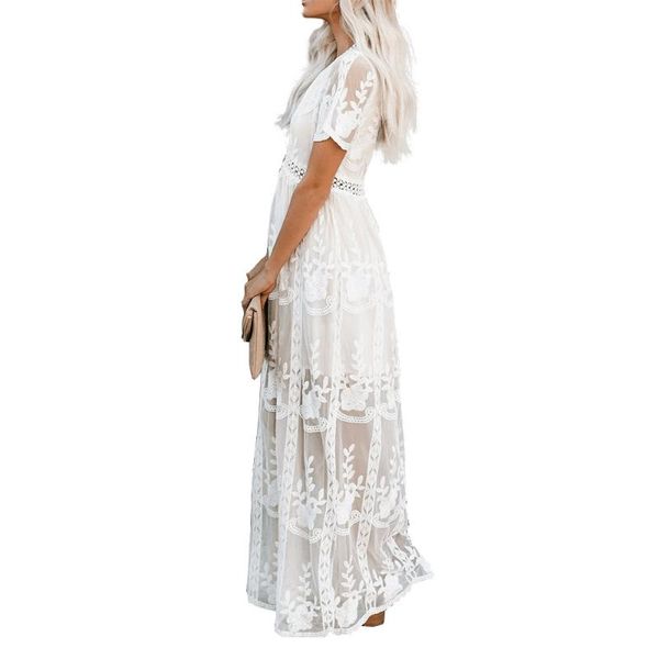 

casual dresses 2021 suit-dress dress lace flower beach, Black;gray