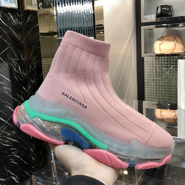 

носки bootstriple-sairknitmidsock 2019 мужские и женские высококачественные дышащие кроссовки повседневная дикий кристалл яркий мартин сапог, Black