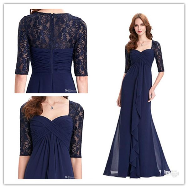

2020 wangyandress navy blue lace mermaid mother of the bride dresses custom floor length chiffon mother's dresses formal evening gowns, Black;red