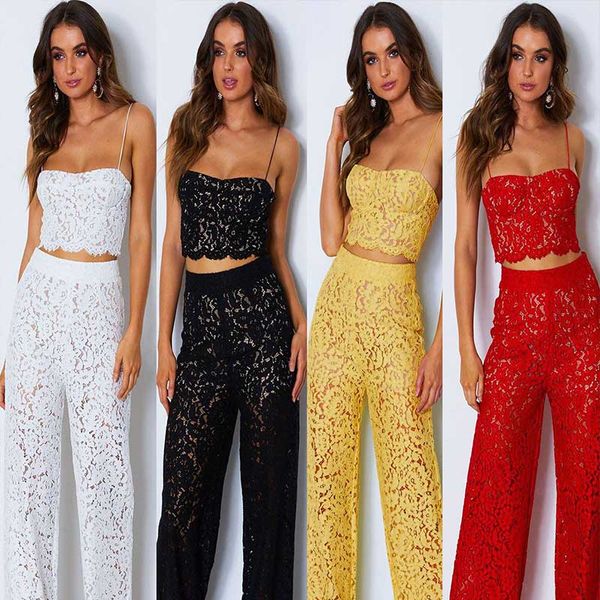 

zogaa 2019 european american 2 pcs women suit new fashion lace casual ladies suit women's 2 piece sets streetwear tracksuit, White
