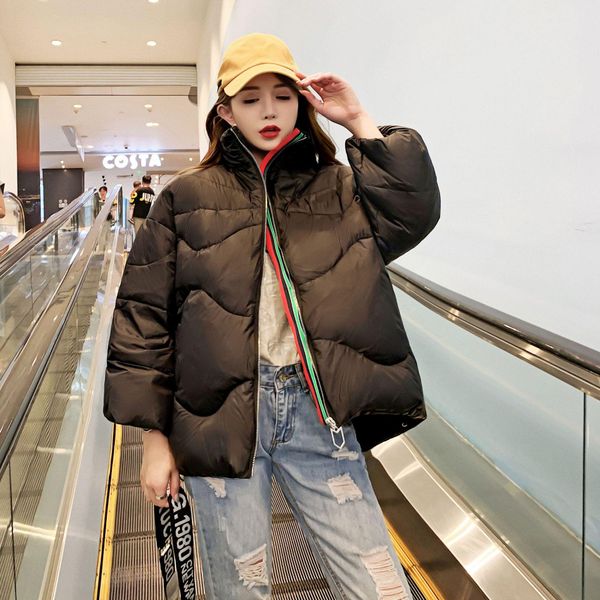 

2020 new online celebrity is light, thin, popular, down, women, short fashion, knee jacket, european outfits, trendy, Black