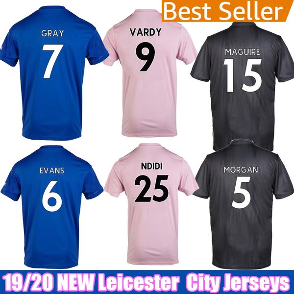 

19 20 maddison maguire leicester soccer jerseys 2019 2020 morgan vardy gray ndidi football shirts city iboeea camiseta de fútbol maillot, Black;yellow