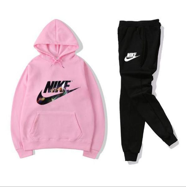 

женщины с двух частей спортивные костюмы новая мужская и женская мода повседневная одежда двухсекционный спортивной одежды возлюбленных наря, Black