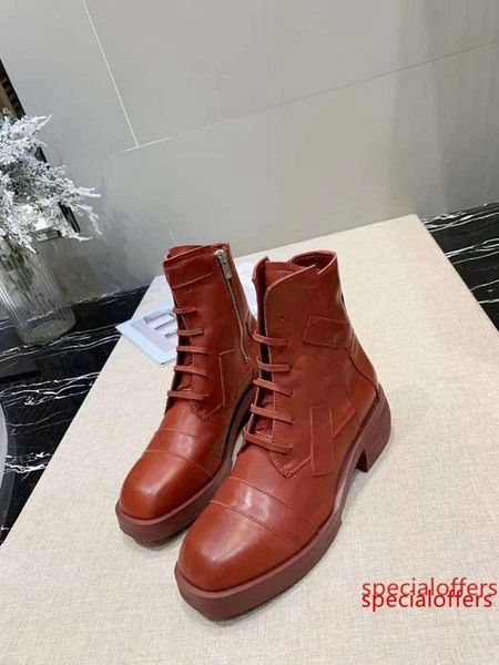 

international big designer new non-slip leather personality fashion martin boots classic luxury motorcycle boots female 35-40, Black