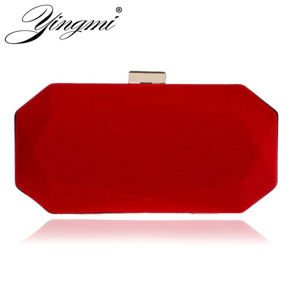 

yingmi velvet women fashion clutch ladies chain shoulder handbags for party dinner 2019 purse bags