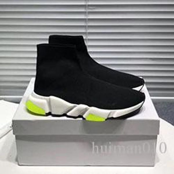 

2020 дизайнер обуви speed ​​black red гипсофила тройной черный мода плоский носок сапоги мужчины женщины повседневная обувь runner с мешка д, Black