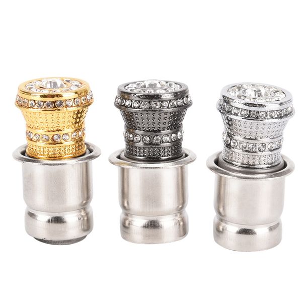 

1pc new 12v portable car power plug socket output automatic cigarette lighter ignition diamond car styling