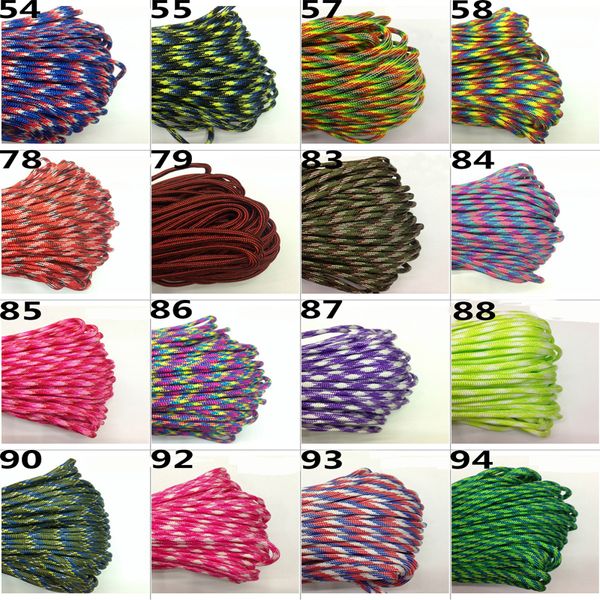 

33ft(10m) paracord parachute cord lanyard rope mil spec type iii 7 strand climbing camping survival equipment