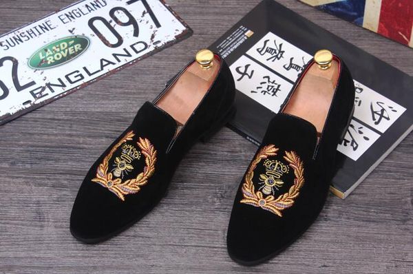 

Горячая распродажа-Модные мужские мокасины скольжения на мужские бархатные туфл