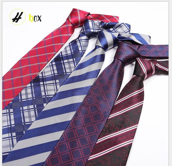 

men's tie polyester trendy striped arrow tie, Blue;purple