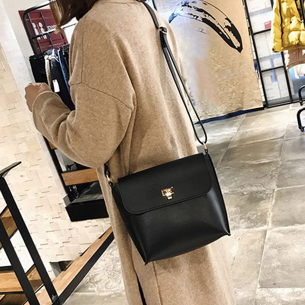 

1 pcs women lady shoulder crossbody bag pu leather fashion for money shopping -opk