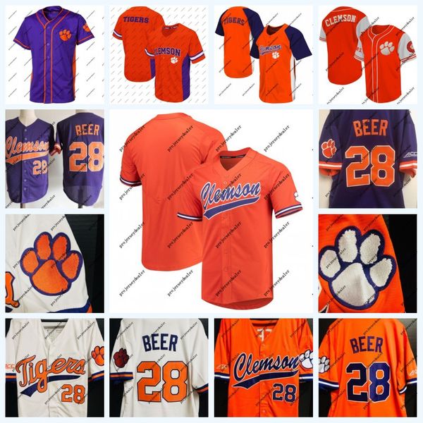 

Clemson Tigers 8 Logan Davidson 28 Seth Beer 9 Greene 10 Kyle Wilkie 23 Carson Spiers 12 Justin Wrobleski NCAA College Baseball Jersey