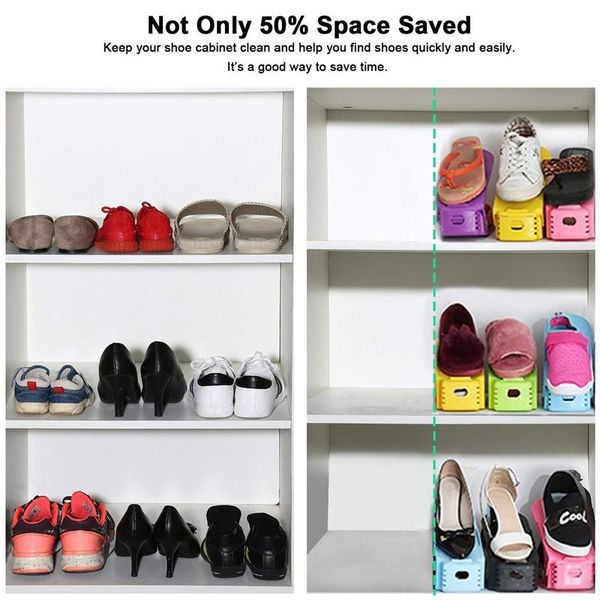 

for stack the shoes organizer space saving shoes rack rack koobea (8 shoe rack