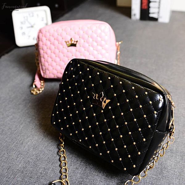 

25 2020 women messenger bags animal print rivet shoulder bag leather crossbody wild girls small square messenger bag